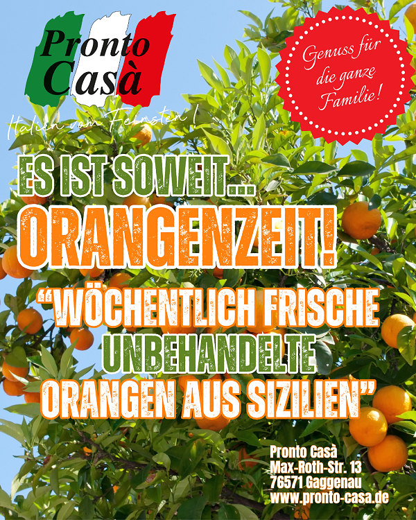 Orangen aus Italien 2025